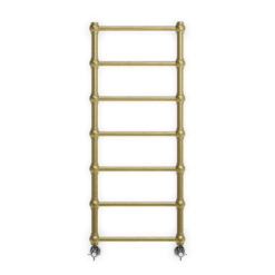 Terma Retro Heated Towel Rail 1170x504mm Brushed Brass - WGRE1117050KBBSSX