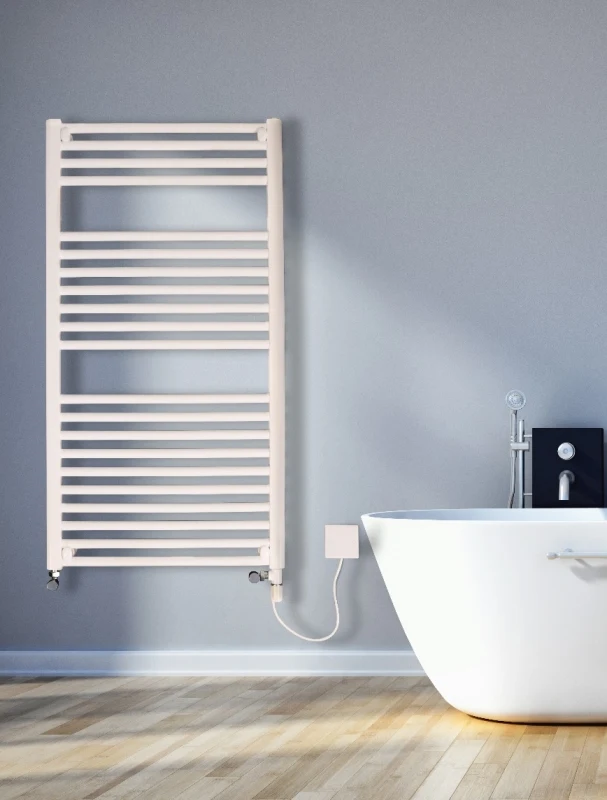 Discount Straight Dual Fuel White Towel Rail 900mm X 420mm - 4M9DF 6 Discount Straight Dual Fuel White Towel Rail 900mm X 420mm - 4M9DF - Image 6