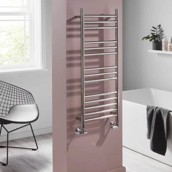 Towelrads Eversley Polished Stainless Steel Heated Towel Rail 800x400mm - 136026 1 Towelrads Eversley Polished Stainless Steel Heated Towel Rail 800x400mm - 136026