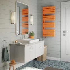 Terma Warp S Heated Towel Rail 1110x500mm Matt Orange - WGWAS111050K2M3GD -Fireplace Emporium f8c671d8 2a85 4a6a 8d27 ff99528686ce