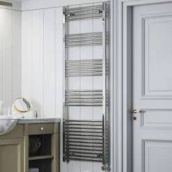 Terma Leo Electric Towel Rail With MEG Element 1800x600mm Chrome - WLLLE180060-KCROE8MEGP