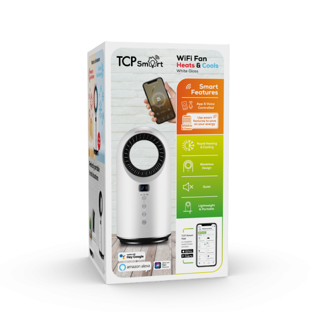 TCP Smart Portable Bladeless Fan Heater 1500W White - HJAY1089 3 TCP Smart Portable Bladeless Fan Heater 1500W White - HJAY1089 - Image 3